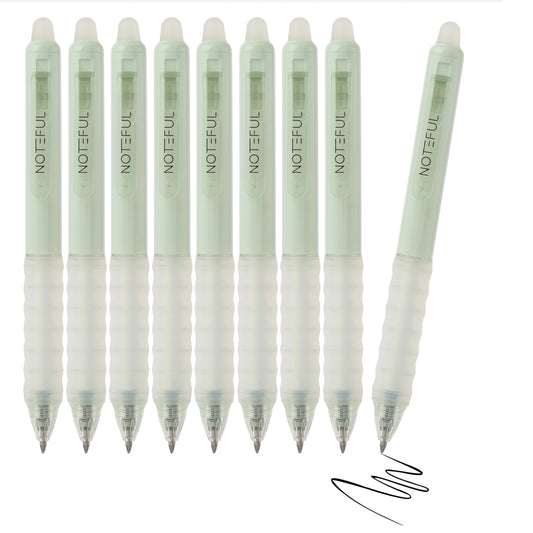 Noteful Erasable Gel Pen Set – 0.7mm Bullet Tip | Smooth Writing & Easy Erasing | Pack of 8 (Blue & Black Ink) (NFL107)