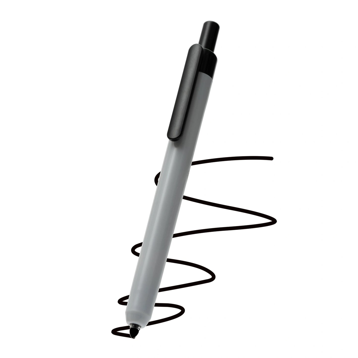 Noteful Click Marker - Black Permanent Marker | Retractable Round Tip | Pack of 12 (NFL400)
