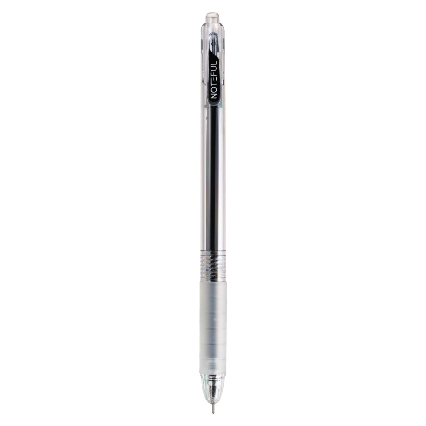 Noteful Retractable Gel Ink Pen - 0.7mm Needle Tip | Quick-Dry Black & Blue Ink | Pack of 12(NFL157)