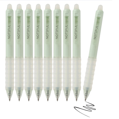 Noteful Erasable Gel Pen Set – 0.7mm Bullet Tip | Smooth Writing & Easy Erasing | Pack of 8 (Blue & Black Ink) (NFL107)