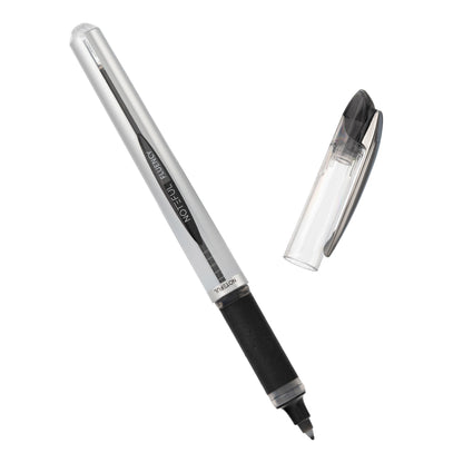Noteful Fluency 0.7mm Refillable Roller Pen | Ultra-Smooth & Quick-Drying Ink | Black Ink (Pack of 8)