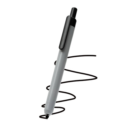Noteful Click Marker - Black Permanent Marker | Retractable Round Tip | Pack of 12 (NFL400)