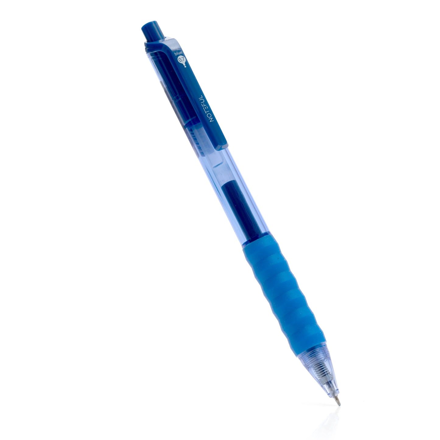 Noteful Retractable Gel Ink Pen – 0.7mm ST Tip, Quick-Dry & Smudge-Free Writing – Pack of 8 (Blue)