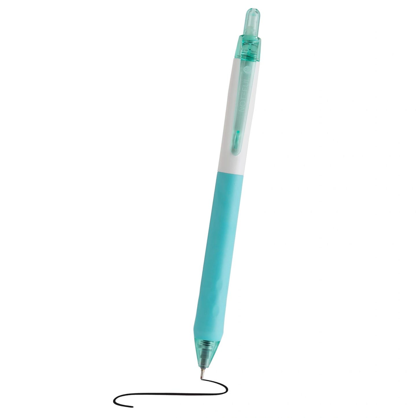 Noteful Retractable Semi-Gel Pen - 0.7mm Smooth Writing Pen | Quick-Dry Black & Blue Ink | Pack of 8