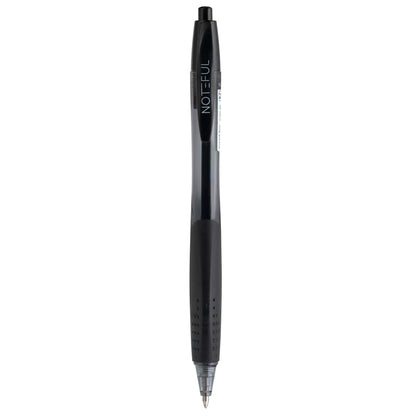 Noteful Retractable Gel Ink Pen – 0.7mm Bullet Tip, Smooth Writing, Quick-Dry Black Ink (8 Pcs)(NFL167)